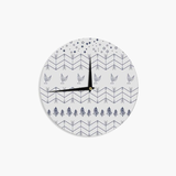 Steel Wall Clock, Light Gray