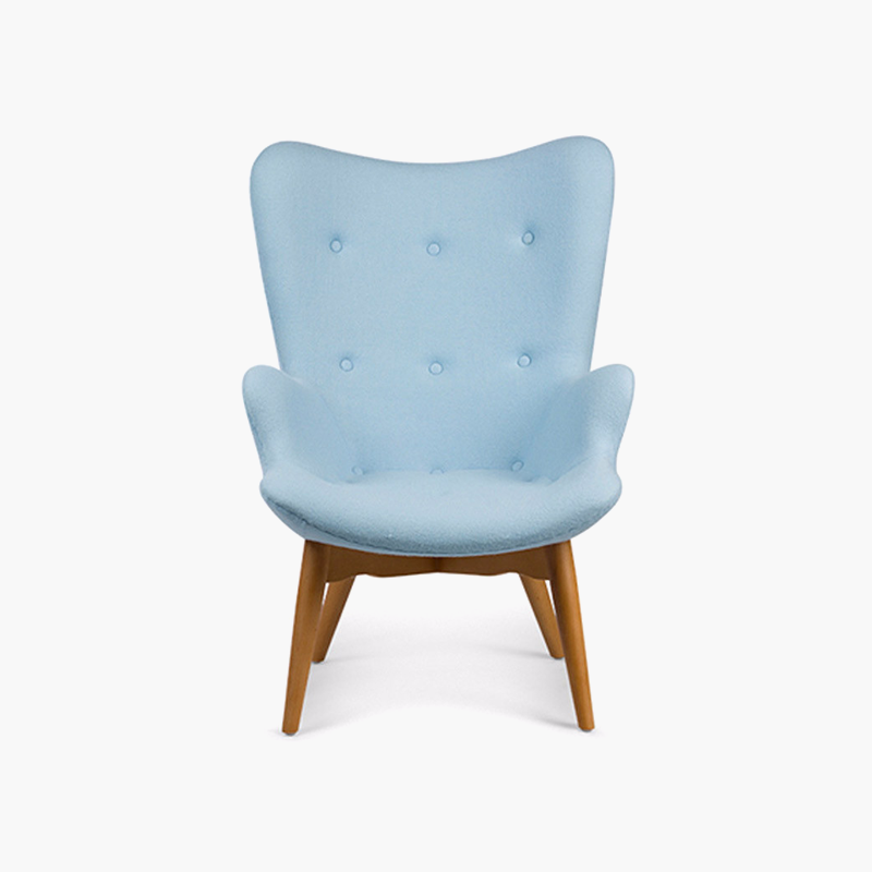 The Reggio Replica Wing Chair in Blue