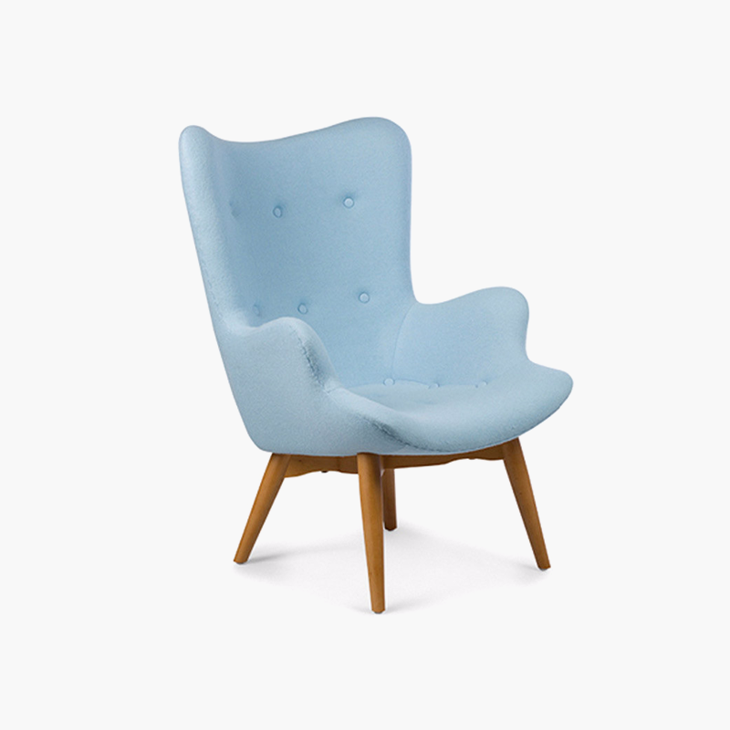 The Reggio Replica Wing Chair in Blue