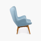 The Reggio Replica Wing Chair in Blue